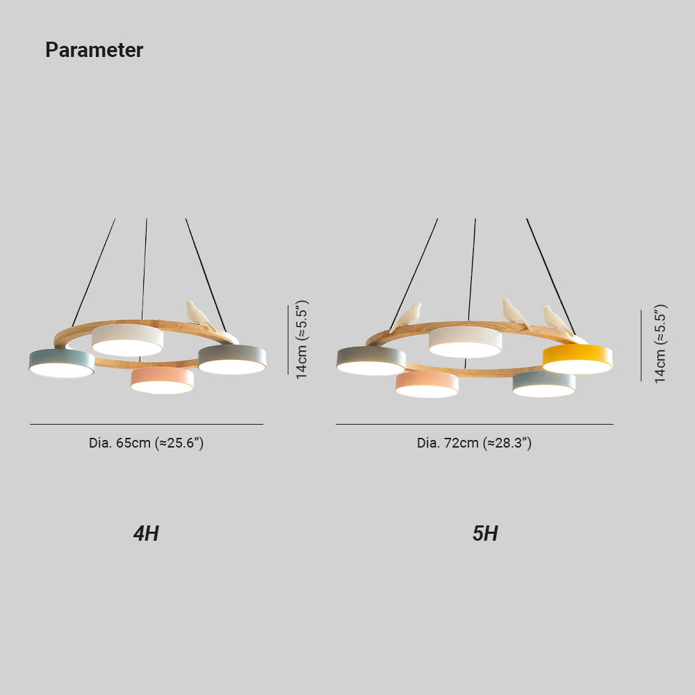 Cliff Chandelier Bird Round | ventumra