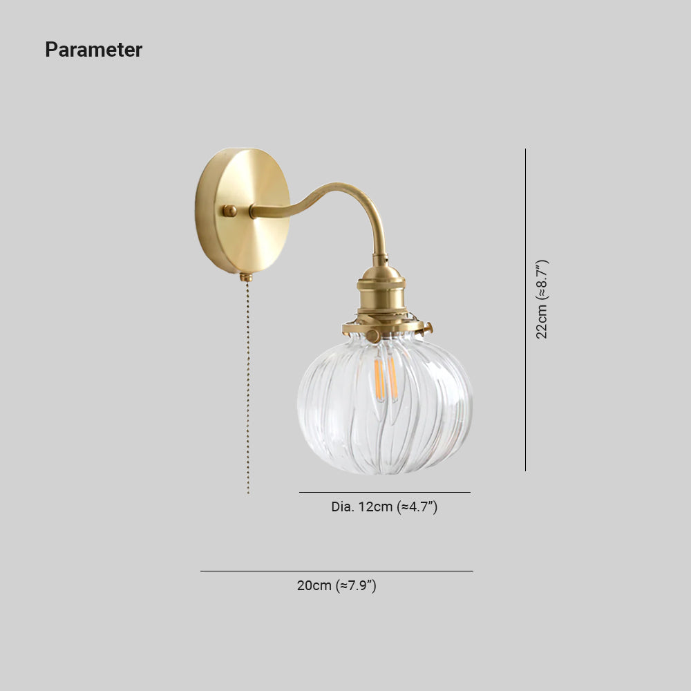 June Vintage Glass Wall Lamp | ventumra