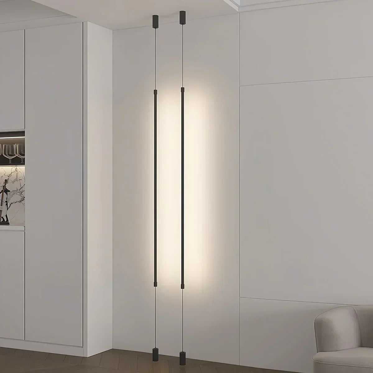 Hohe lineare LED-Leuchte für moderne Innenräume und offene Bereiche | Ventumra
