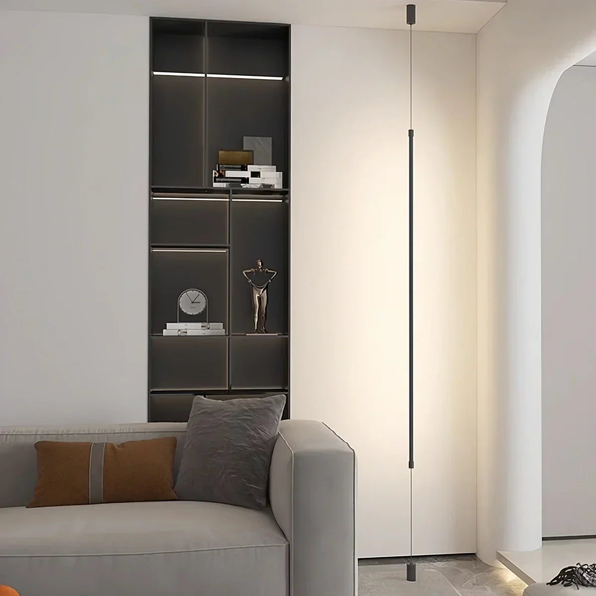 Hohe lineare LED-Leuchte für moderne Innenräume und offene Bereiche | Ventumra