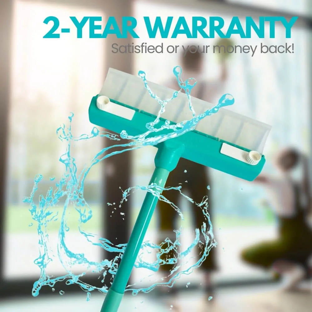GlanzPro Window Cleaning Set — Sustainable Silicone Squeegee