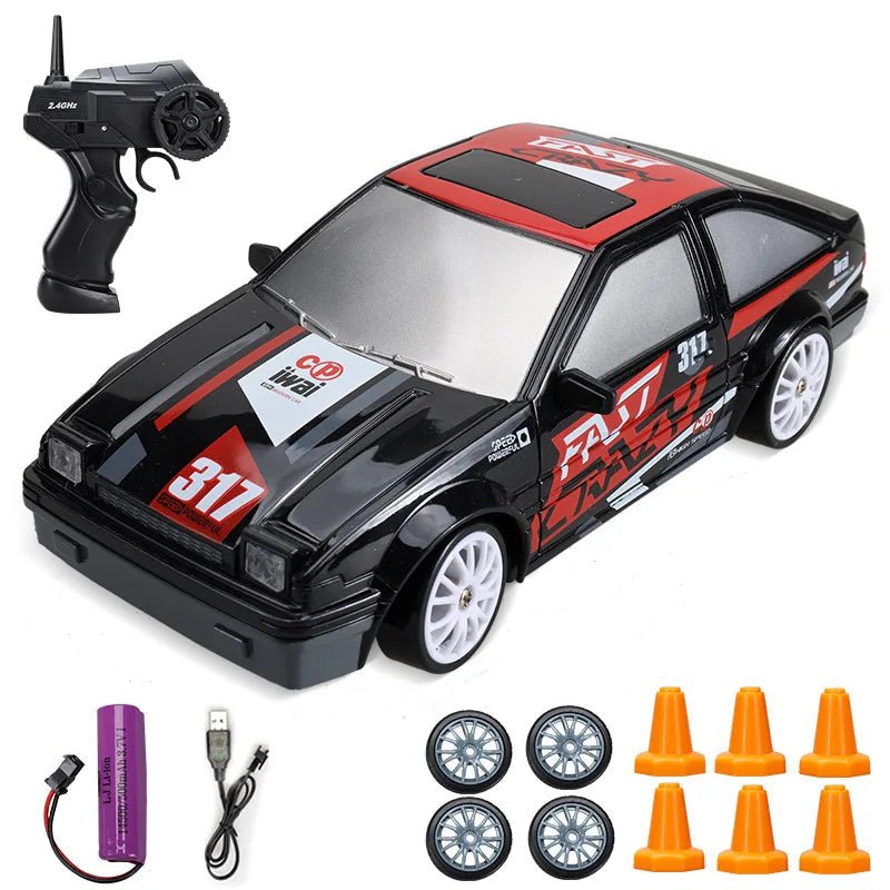 DriftPulse elektrische 4WD-RC-driftwagen — Realistisch sportdesign