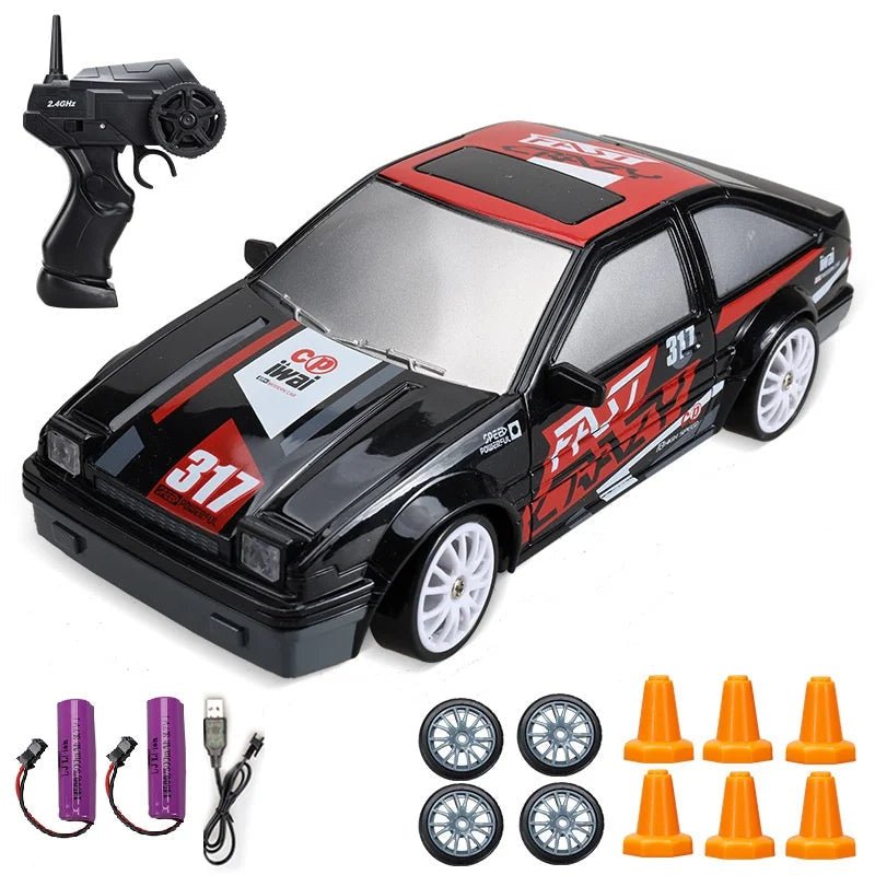 DriftPulse elektrische 4WD-RC-driftwagen — Realistisch sportdesign