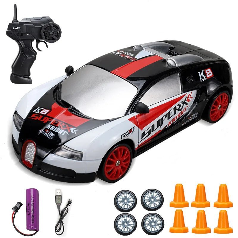 DriftPulse elektrische 4WD-RC-driftwagen — Realistisch sportdesign