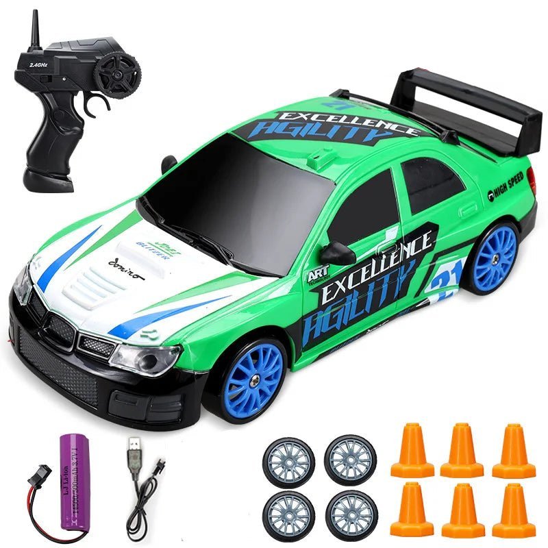 DriftPulse elektrische 4WD-RC-driftwagen — Realistisch sportdesign