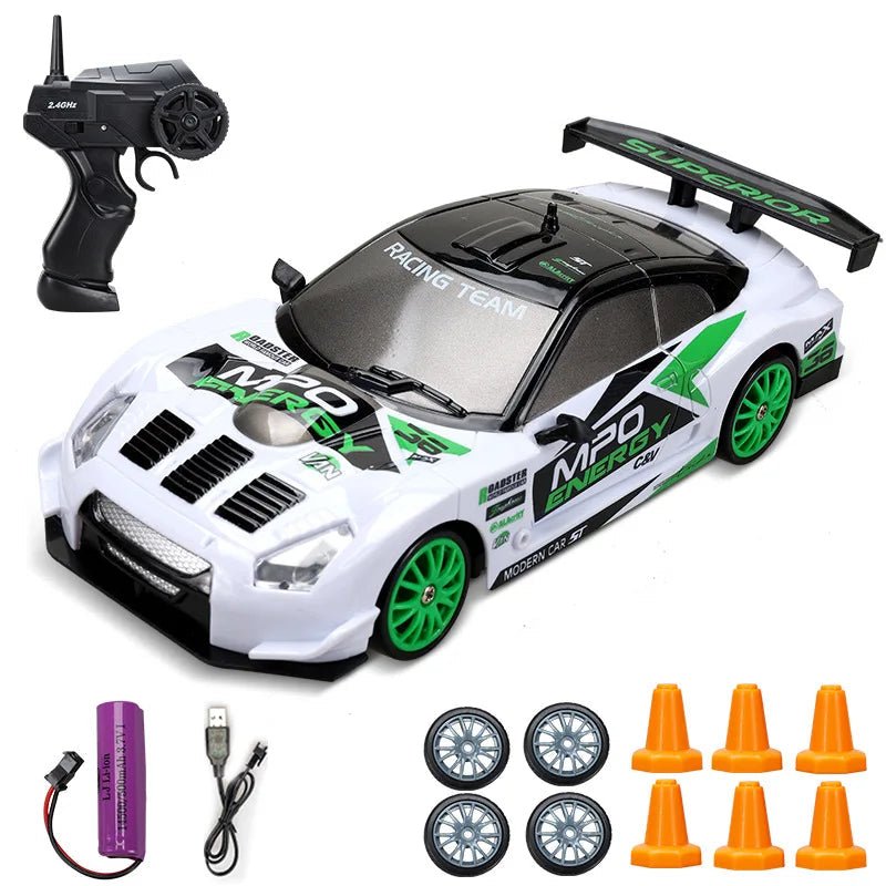 DriftPulse elektrische 4WD-RC-driftwagen — Realistisch sportdesign