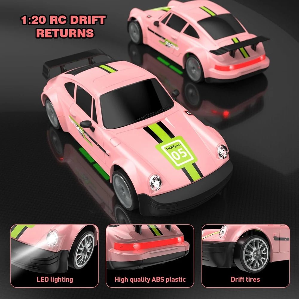 DriftNova 1:20 4WD RC Drift Car — wydajne osiągi przy dużej prędkości, oświetlenie LED