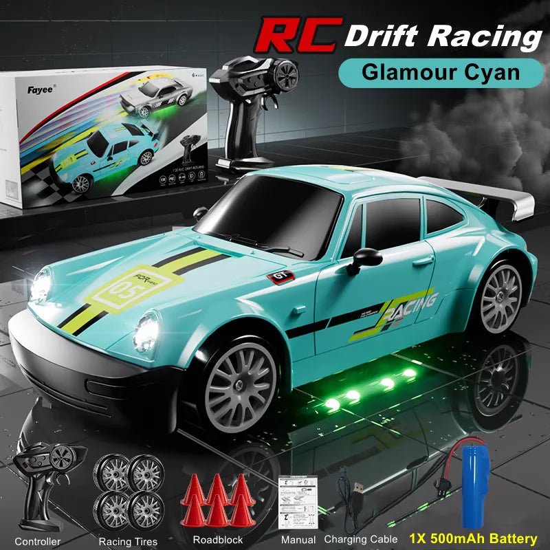 DriftNova 1:20 4WD RC Drift Car — wydajne osiągi przy dużej prędkości, oświetlenie LED