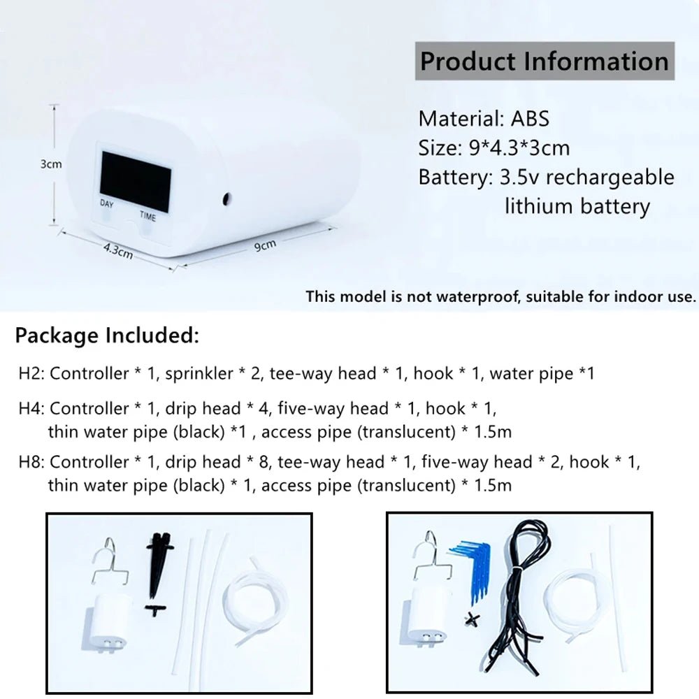 VerdureFlow Automatic Watering and Plant Care Kit — Programmable Cycle Controller, Central Timing Module