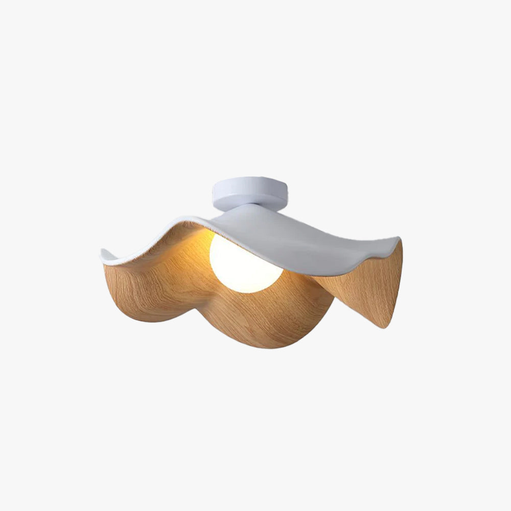 Lanoe Ceiling Light Wood Black&White - Neutralighting
