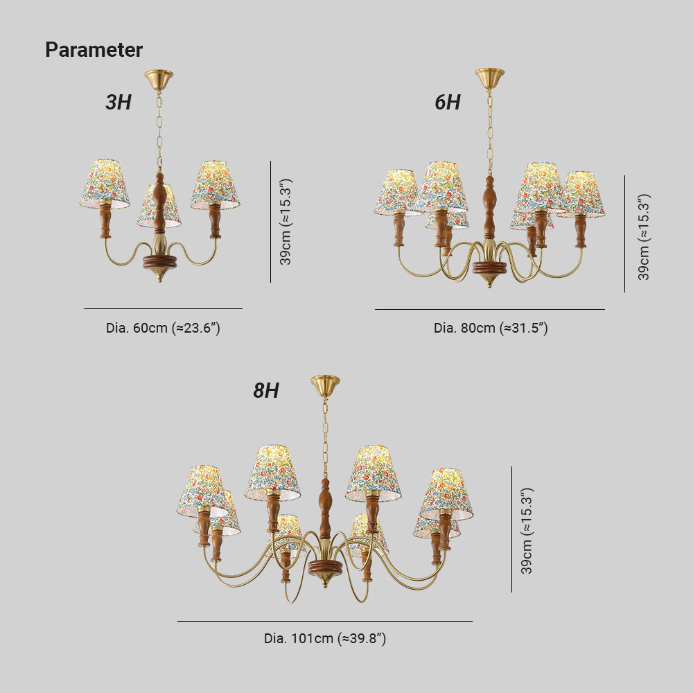 Cassian Chandelier Flower Fabric | ventumra