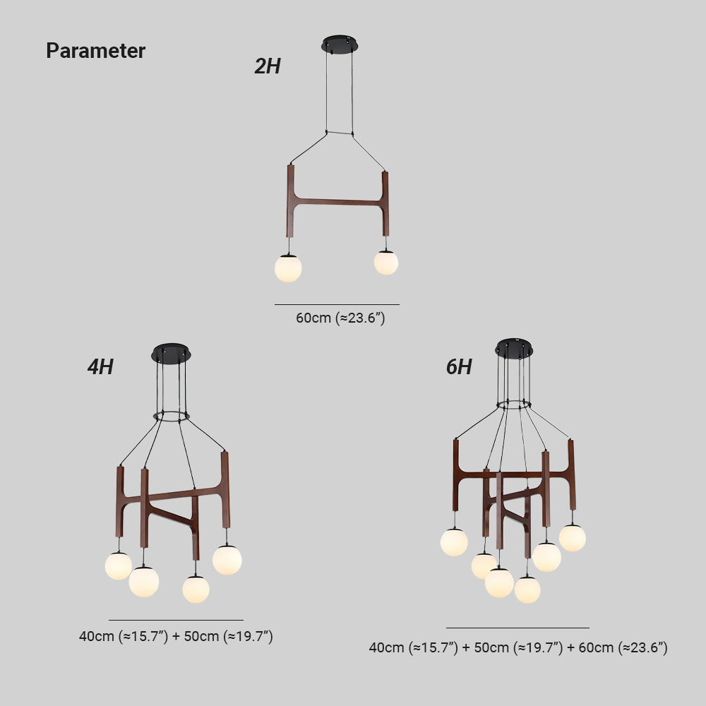 Terra Chandelier Geometric Wood | ventumra