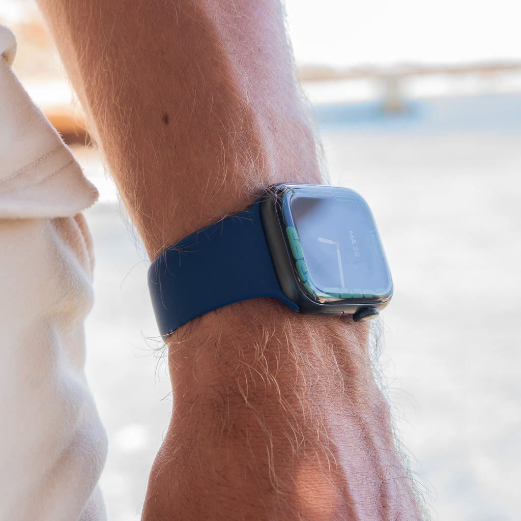 Apple Watchhoz való kék szilikoncserepánt mindennapi viselethez | Ventumra