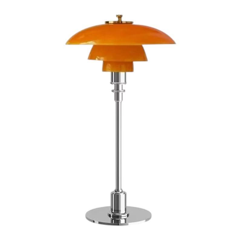 Nordhaven — skandynawska lampa stołowa — ściemniane światło LED i pokrętło obrotowe