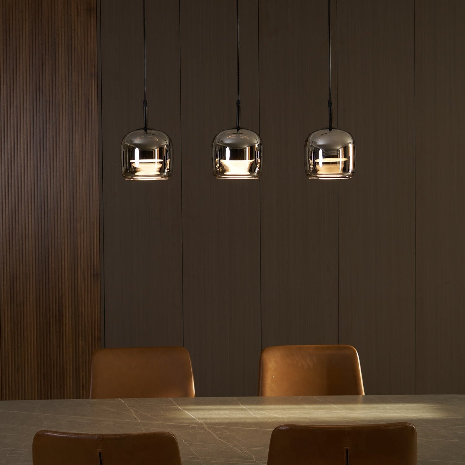 June Minimalist Pendant Light Glass Smoke Gray | ventumra
