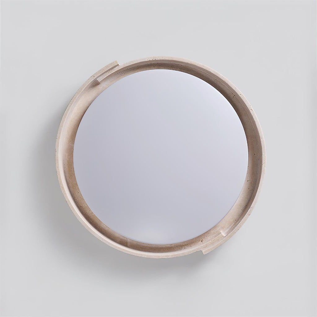 Juvio Minimalist Round Travertine Ceiling Light | ventumra