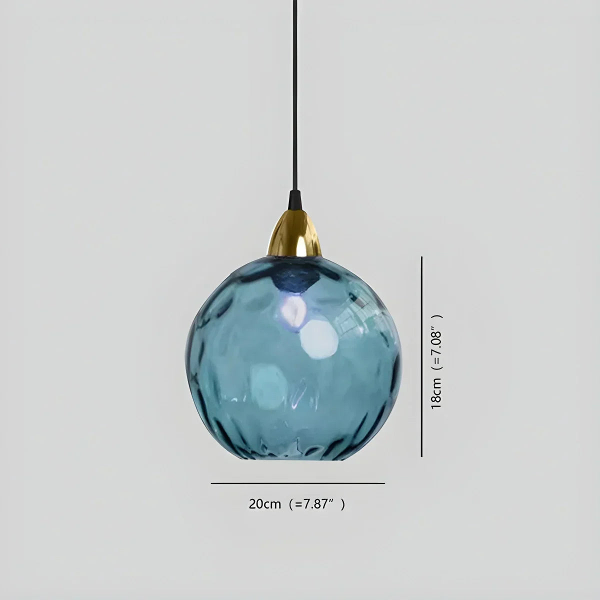Vivid Glass Orb Pendant Light For Living Room Ceiling | Ventumra