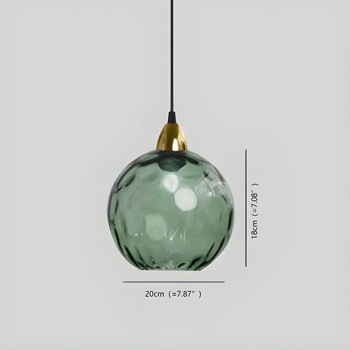 Vivid Glass Orb Pendant Light For Living Room Ceiling | Ventumra