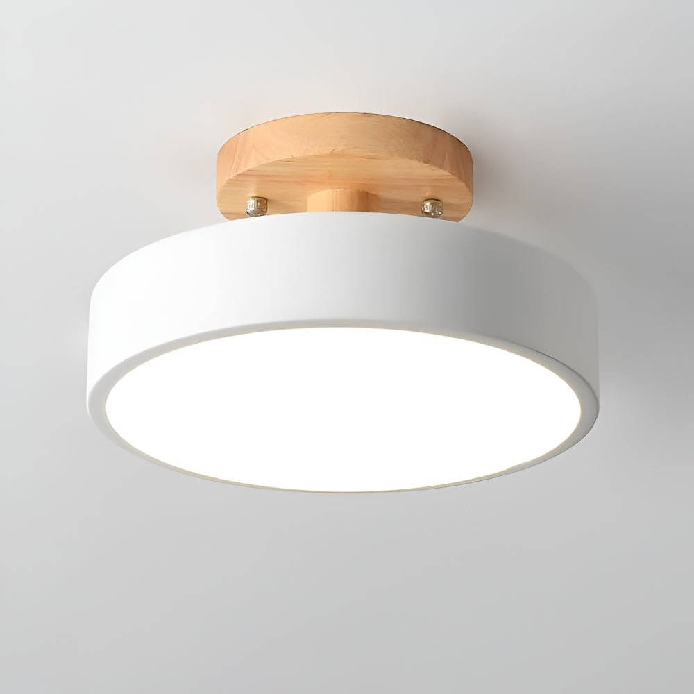 Moderna plafoniera LED rotonda — Design piatto e salvaspazio
