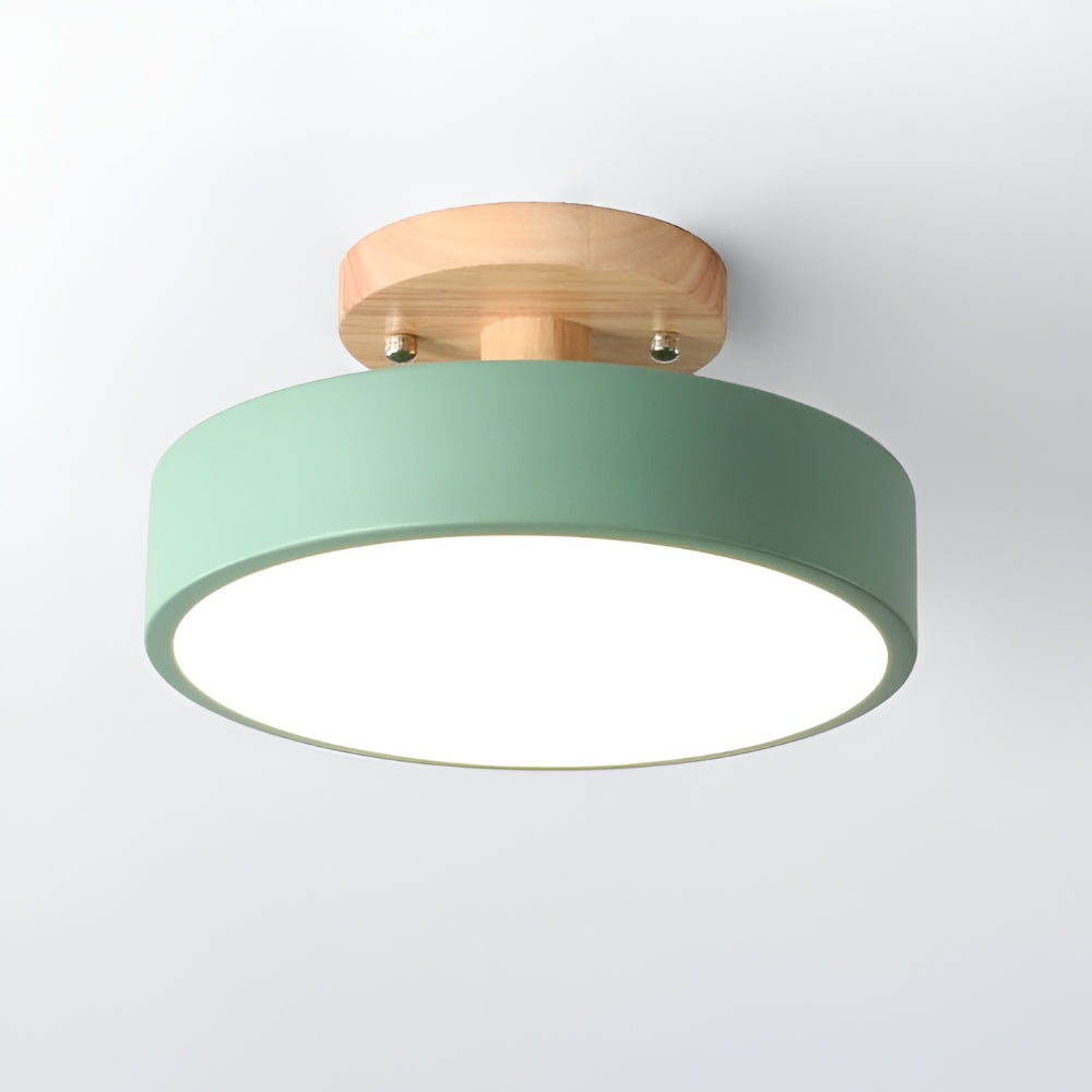 Moderna plafoniera LED rotonda — Design piatto e salvaspazio