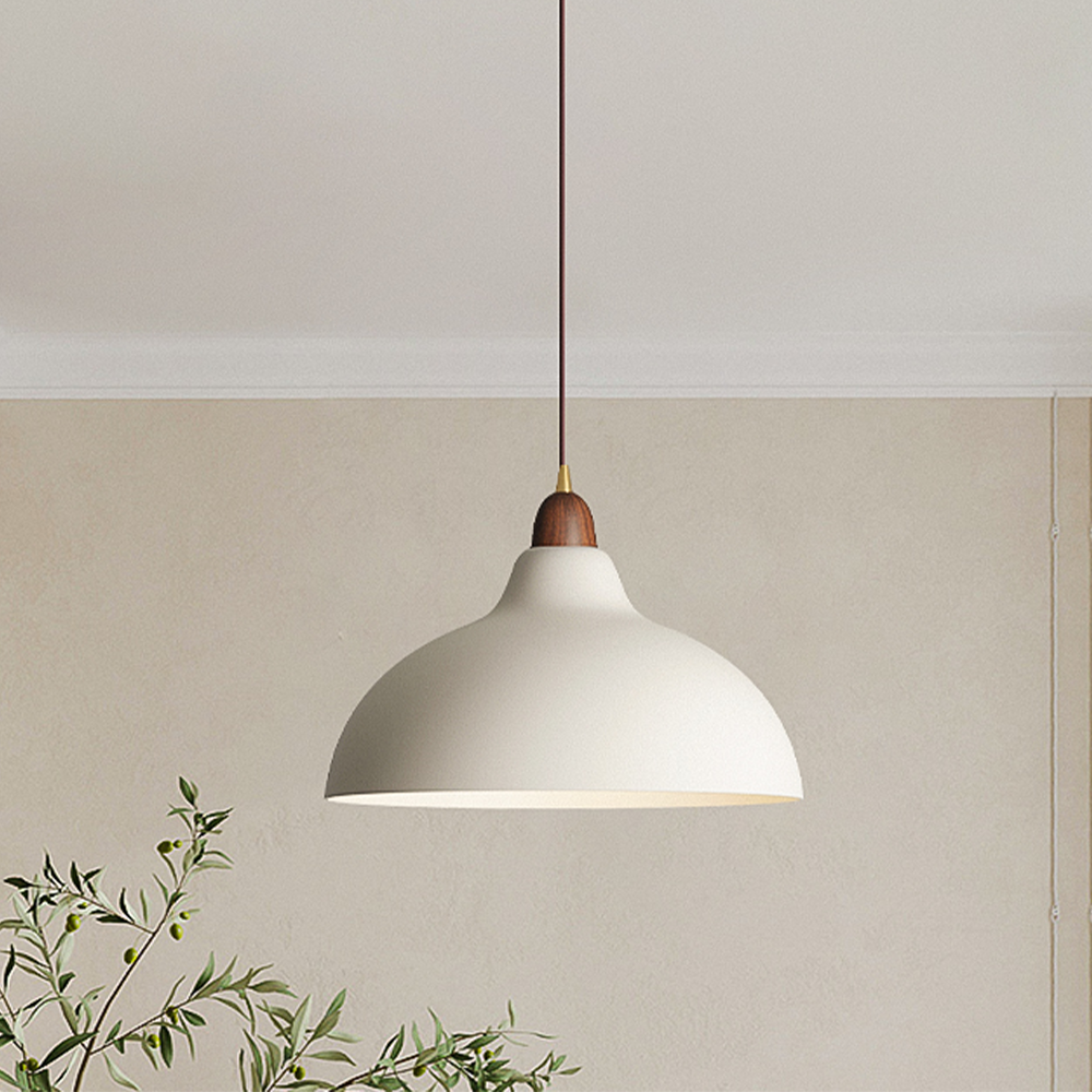 LyraNord Nordic Wood and Metal Pendant Lamp in Multiple Colors