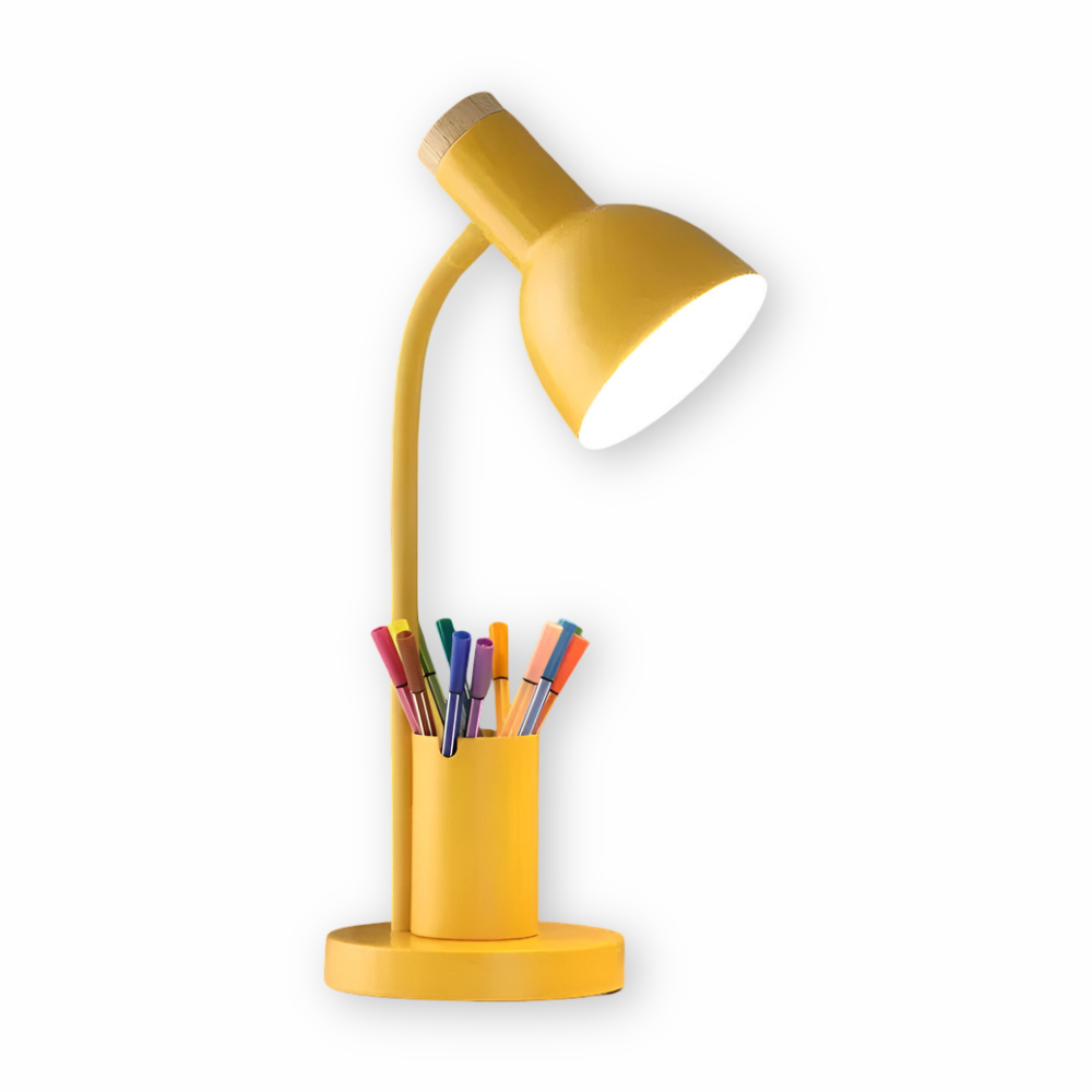 Norelle Modern LED Desk Lamp With Integrated Pen Holder
