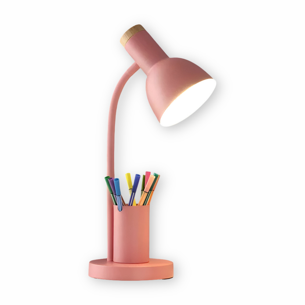 Norelle Modern LED Desk Lamp With Integrated Pen Holder