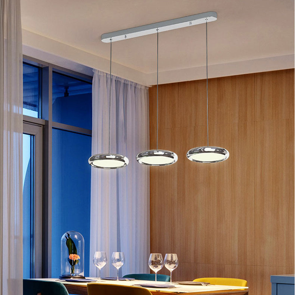 Arisha Minimalist Circular Metal Pendant Light,Silver/Gold/Rose Gold | ventumra