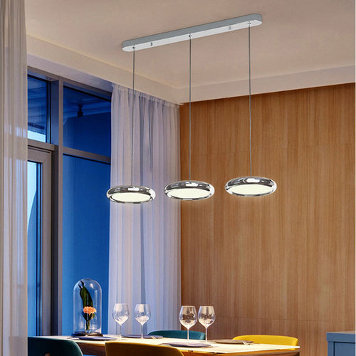 Arisha Minimalist Circular Metal Pendant Light,Silver/Gold/Rose Gold | ventumra