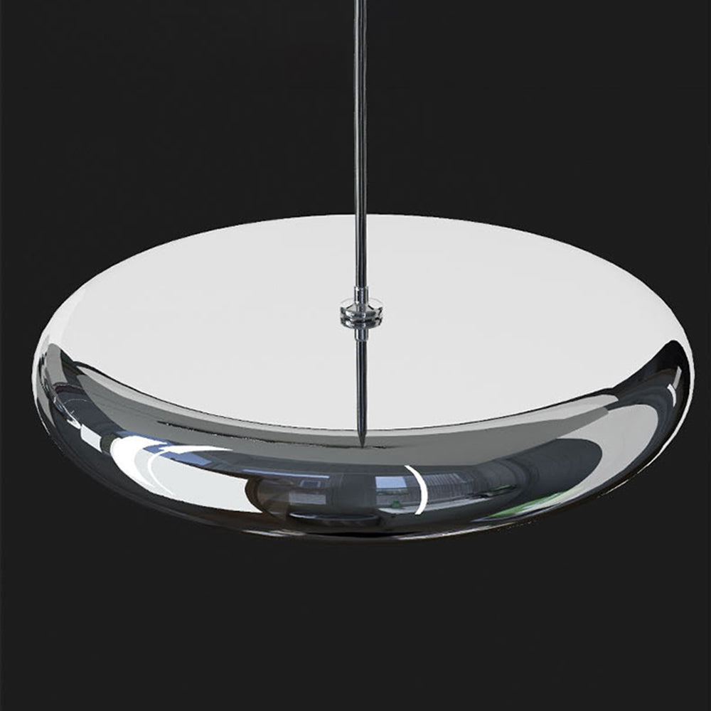 Arisha Minimalist Circular Metal Pendant Light,Silver/Gold/Rose Gold | ventumra