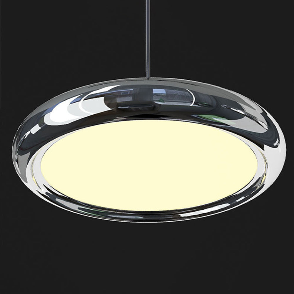 Arisha Minimalist Circular Metal Pendant Light,Silver/Gold/Rose Gold | ventumra