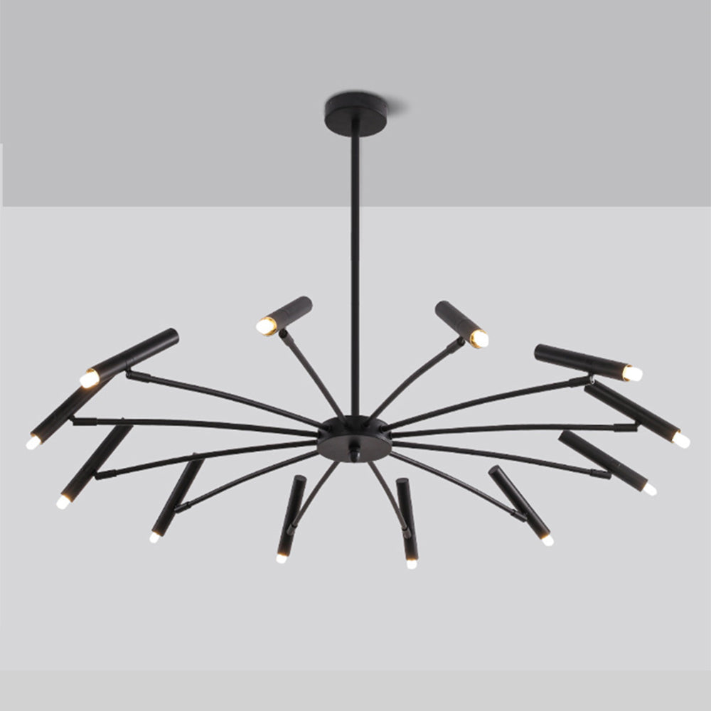 Arisha Modern Blown Linear Metal Multi-heads Chandelier | ventumra