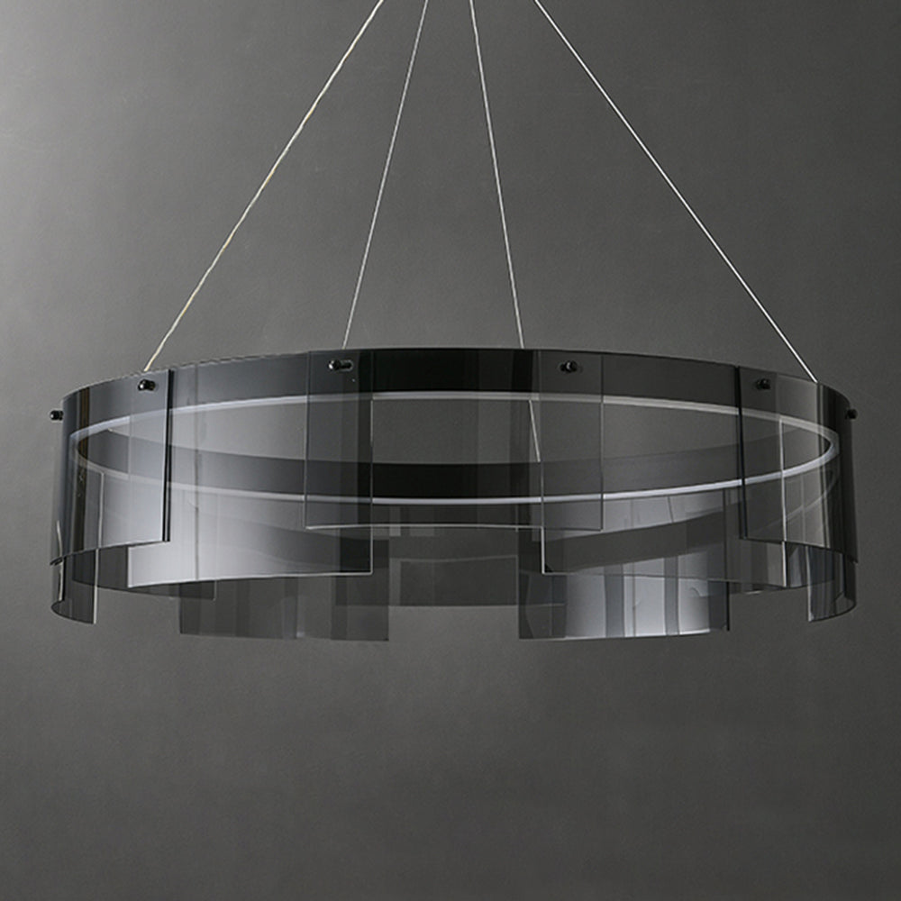 Arisha Modern Ring Metal Pendant Light, Black | ventumra