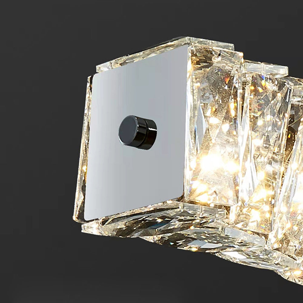 Kristy Crystal Sliver and Gold Pendant Light, Stainless Steel | ventumra