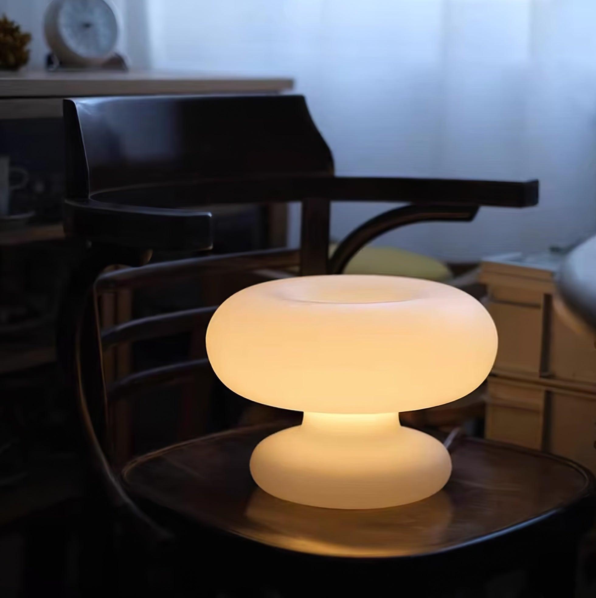 CirculaGlow Ring Lamp With Elegant Soft Ambient Light