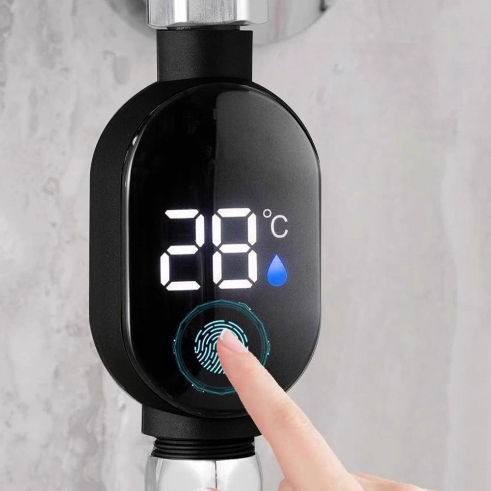 Termómetro inteligente para ducha — Pantalla LED, control preciso de la temperatura