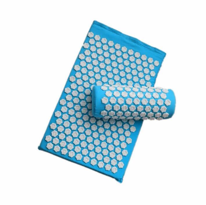 CalmFlow Acupressure Yoga Mat and Cushion Set — High-Density Contoured Node Design