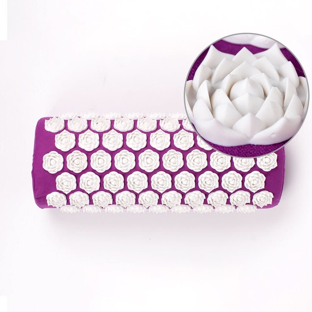 CalmFlow Acupressure Yoga Mat and Cushion Set — High-Density Contoured Node Design