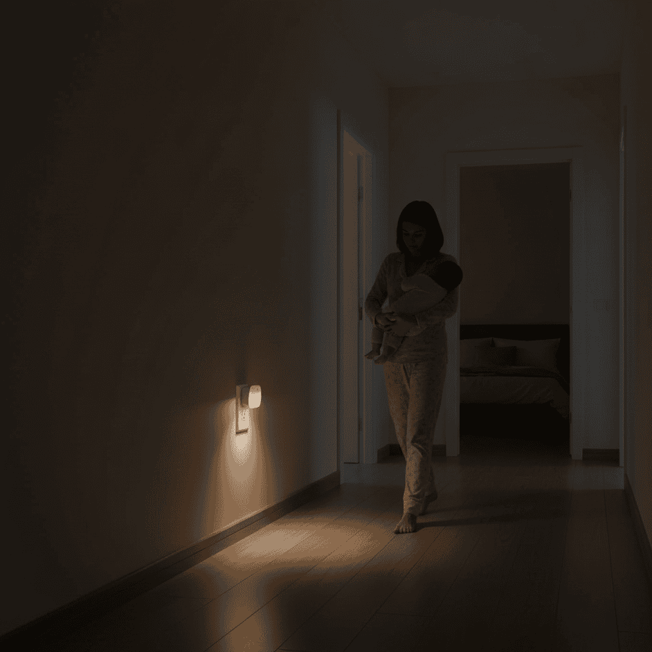 LumaNest 6-Pack Plug-In Night Lights — Automatic Light Sensor, Energy Saving