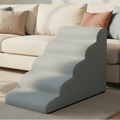 CozyPaw Five-Step Padded Dog Ramp — Removable Washable Cover