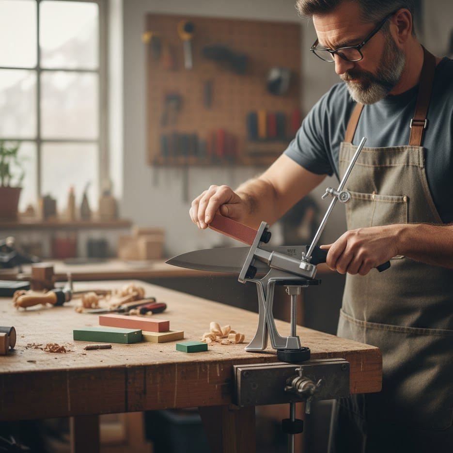 EdgeMax プロフェッショナル包丁研ぎシステム — ダイヤモンド研削石