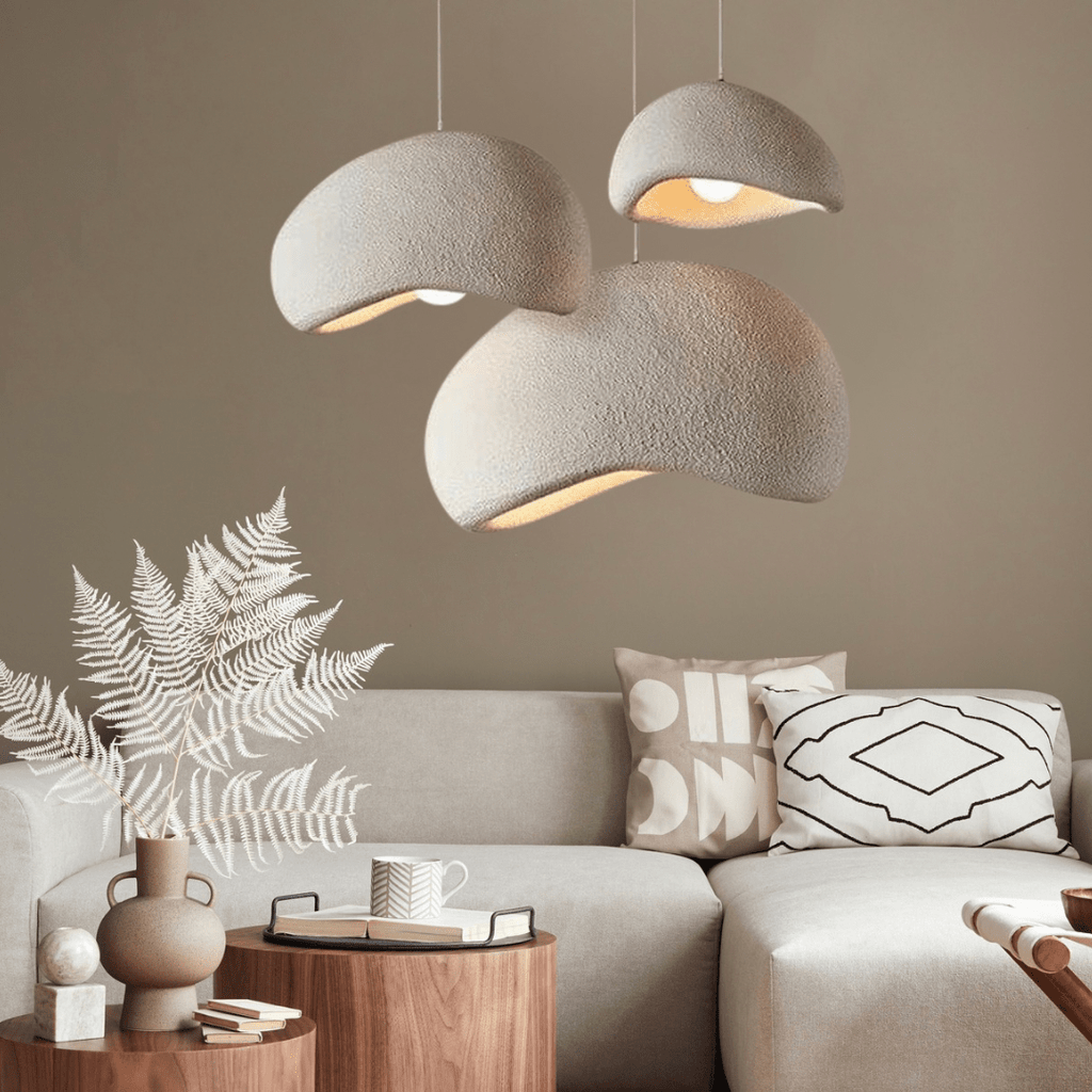 LumaNest dimbar taklampa i polystyren — justerbar belysning