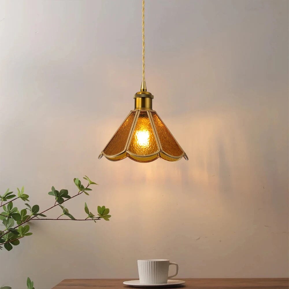 Kairoa Pendant Lamps Japanese Vintage Glass and Copper