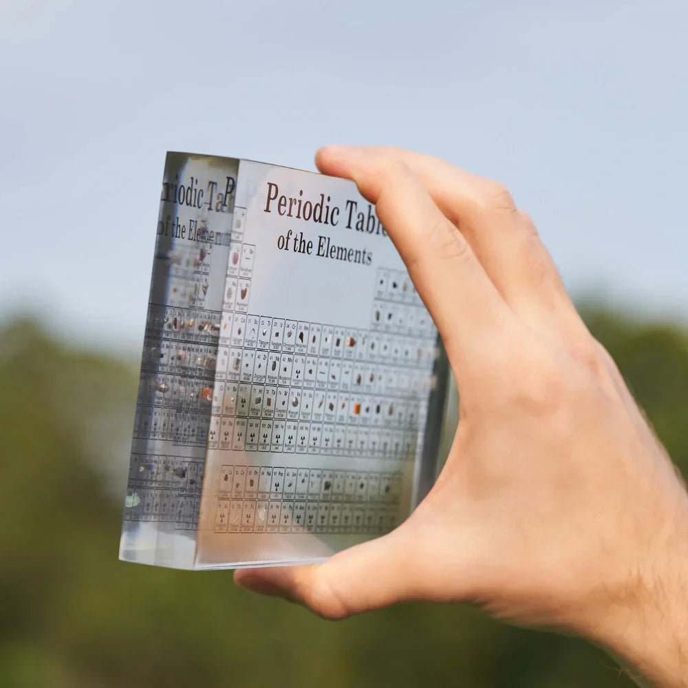 Lumina Illuminated Periodic Table — 83 Encased Real Chemical Elements