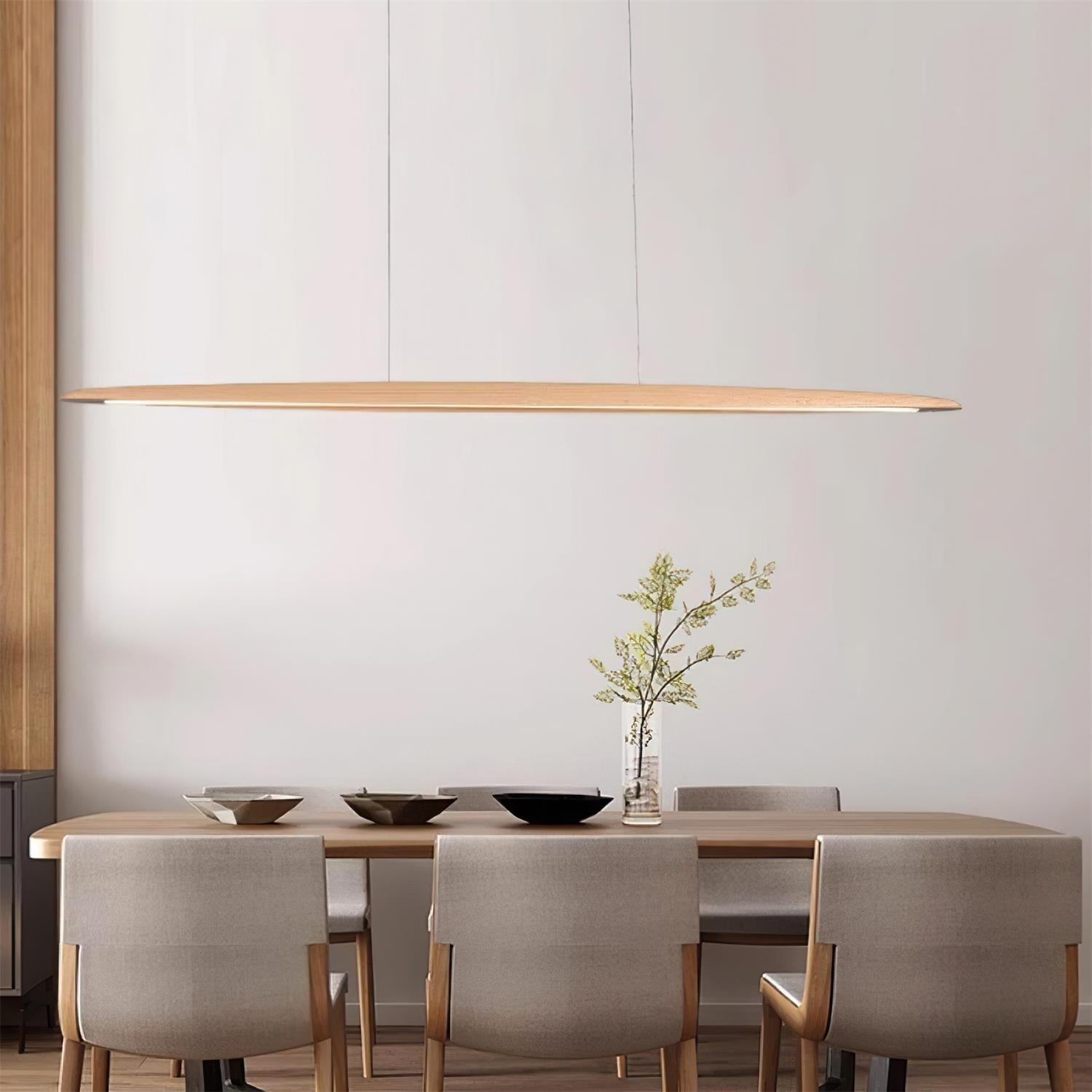 Duvane Minimalist Wooden LED Pendant Light | ventumra