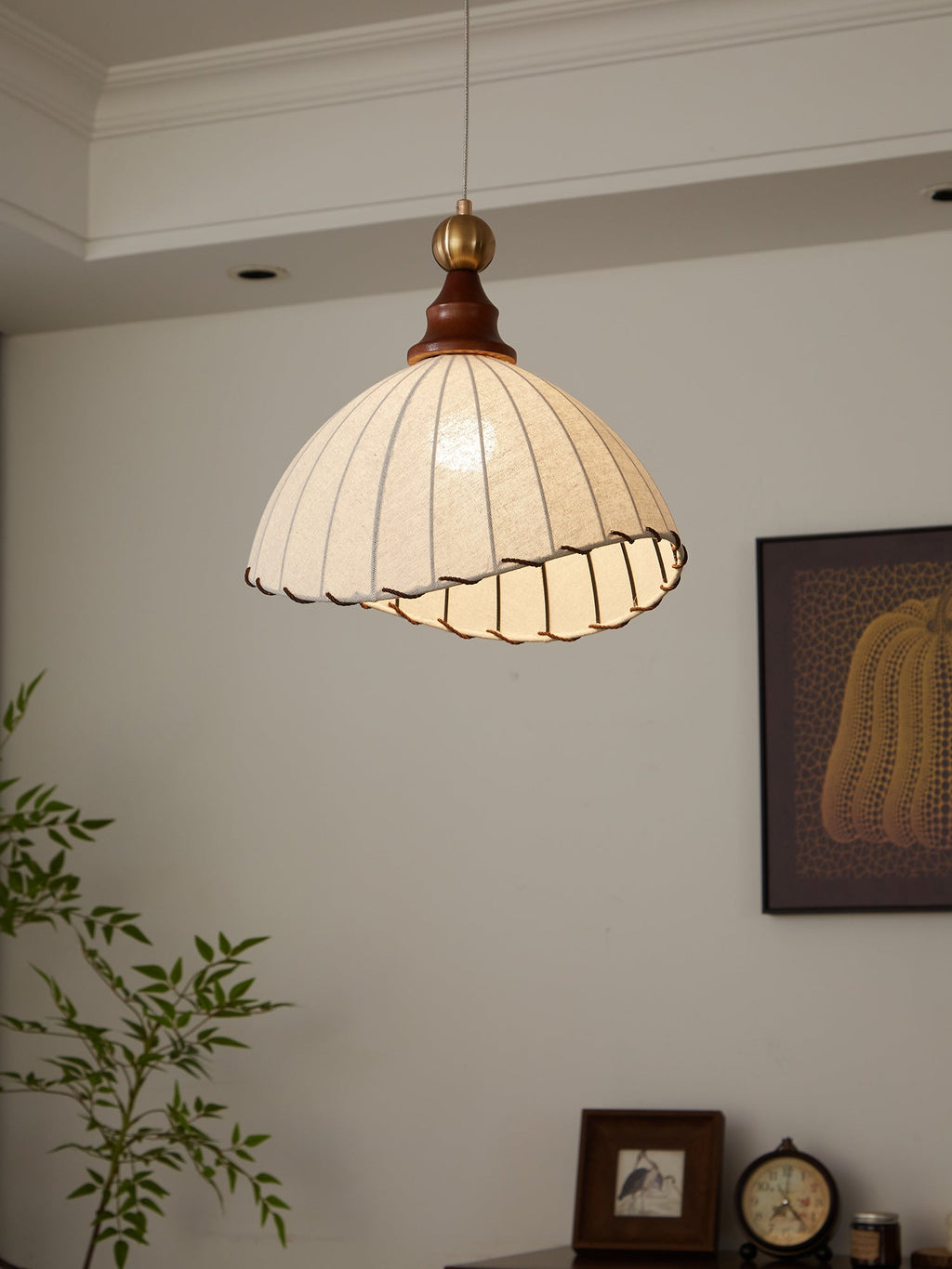 Liora | Modern Fabric Pendant Light For Dining Room