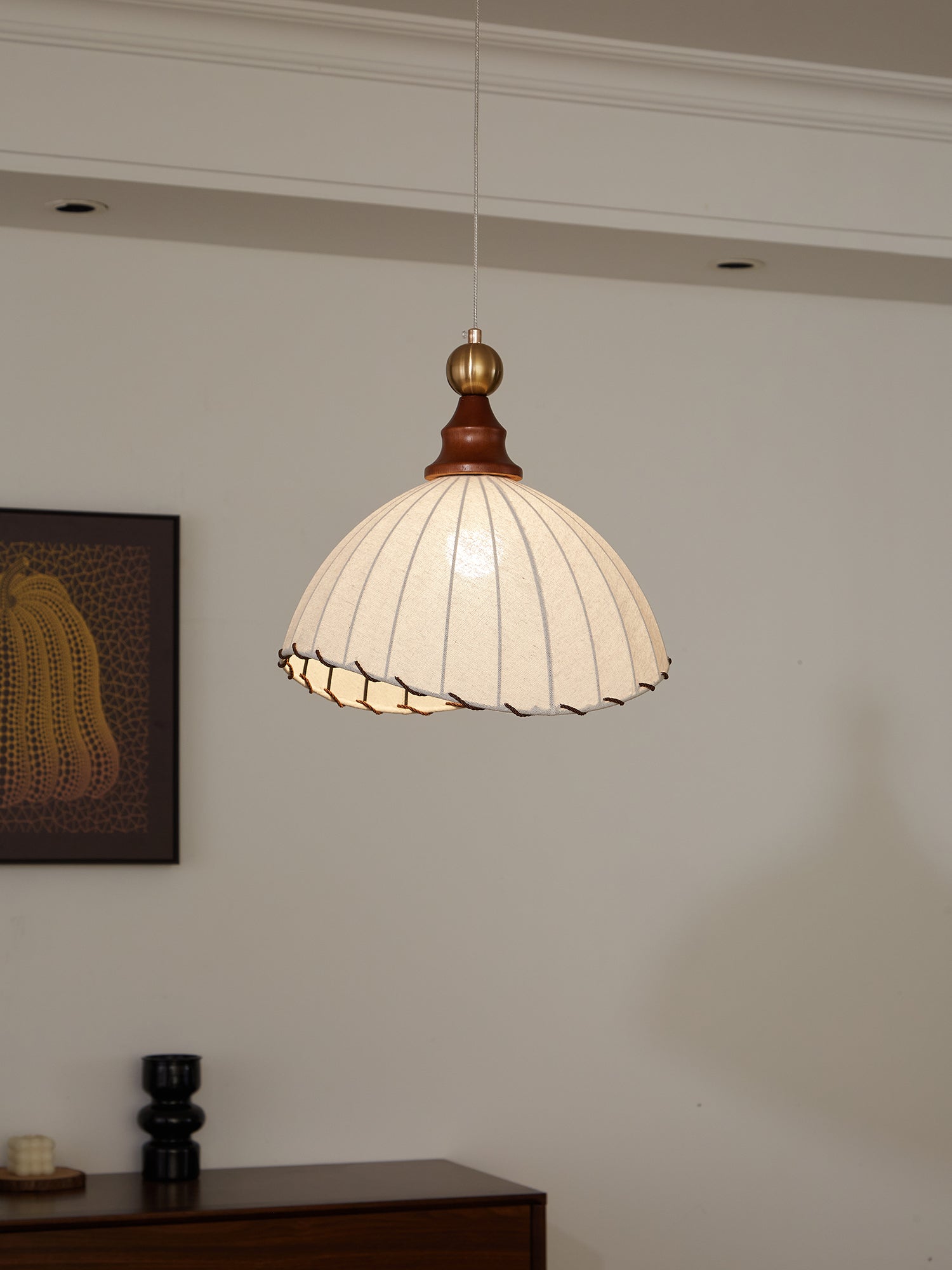 Liora | Modern Fabric Pendant Light For Dining Room