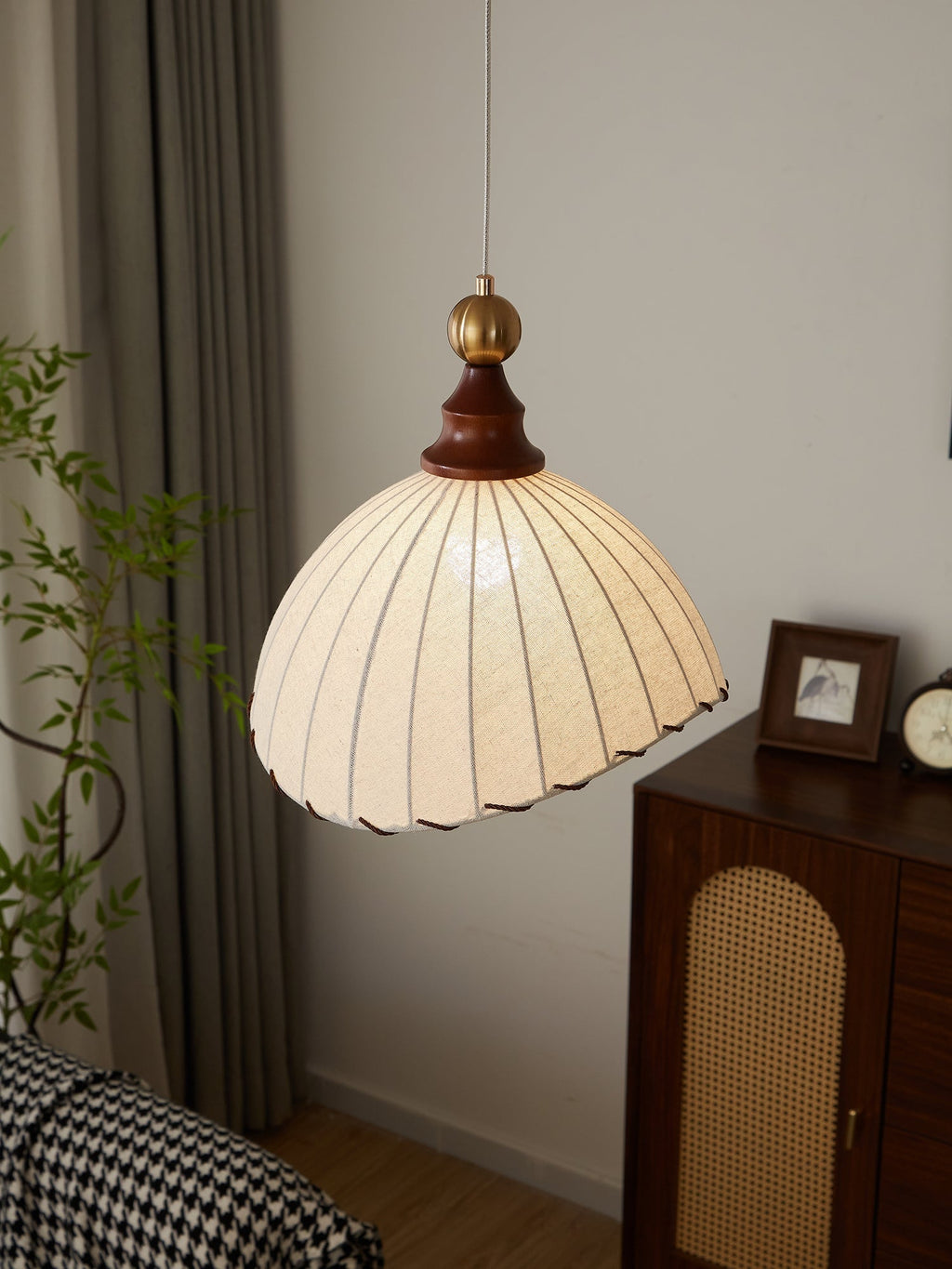 Liora | Modern Fabric Pendant Light For Dining Room