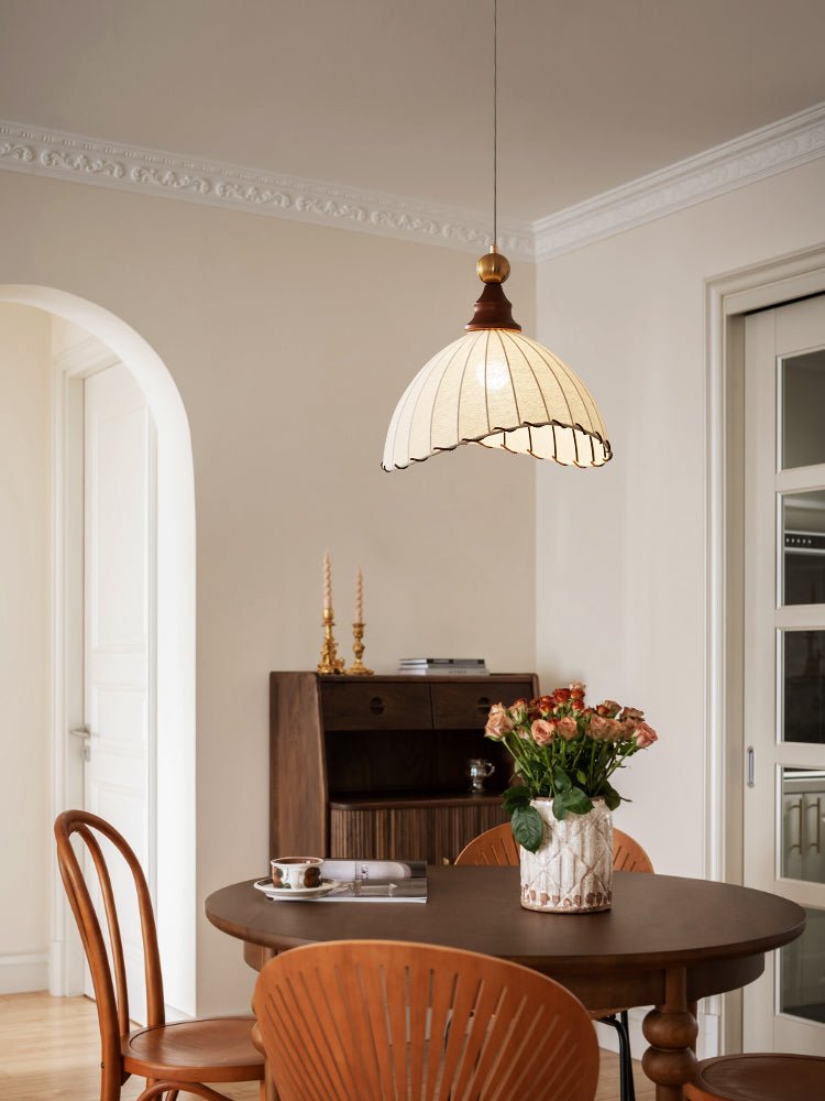 Liora | Modern Fabric Pendant Light For Dining Room