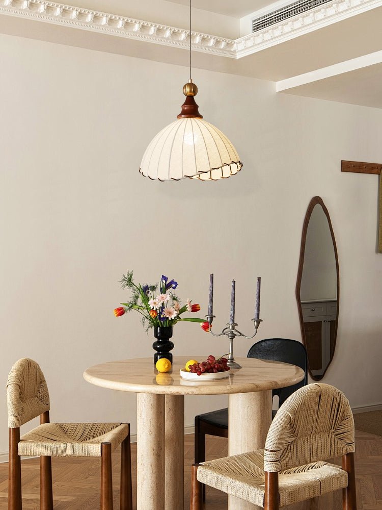 Liora | Modern Fabric Pendant Light For Dining Room